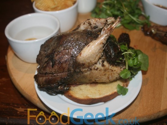Gamekeeper Menu: Whole young grouse