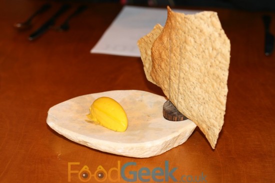 Ajwan Cracker Bread with Carrot Butter