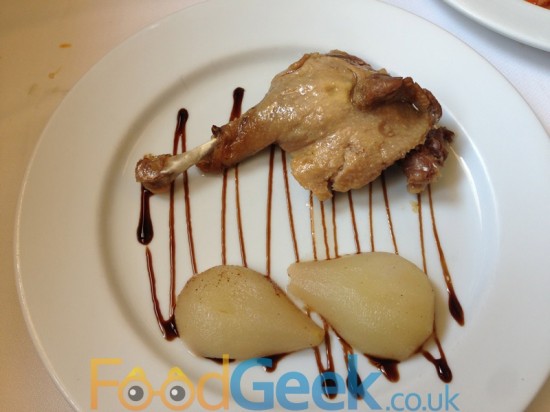 Duck Confit With Pear