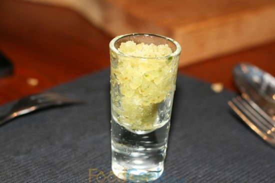 Gin & Cucumber Granita