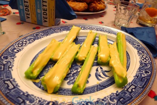 Celery & Whipped Blue Cheese Sauce