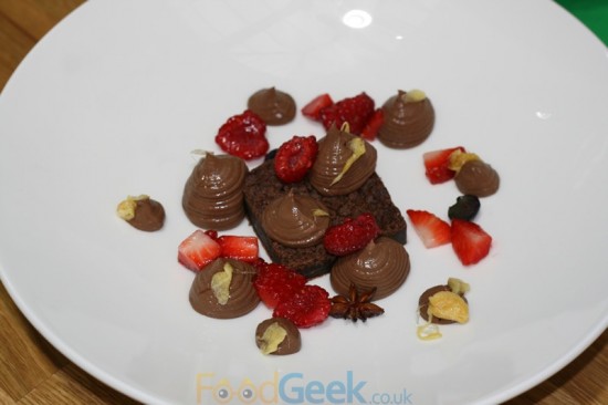 Chocolate Brownie with Vimto Berries