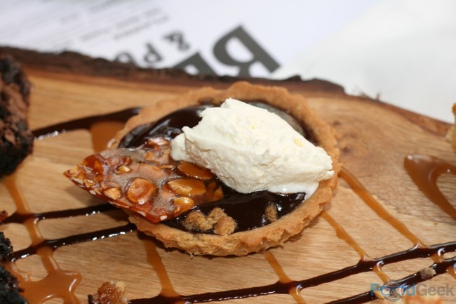 Chocolate Tart with PeanutBrittle