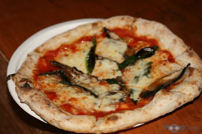 Mushroom & Wild Garlic Pizza