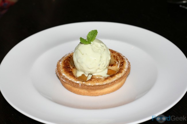 Apricot Tart, Pistachio Ice Cream