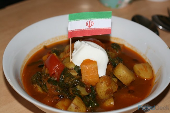 Iranian Vegetable Stew with Dried Limes & Barberries