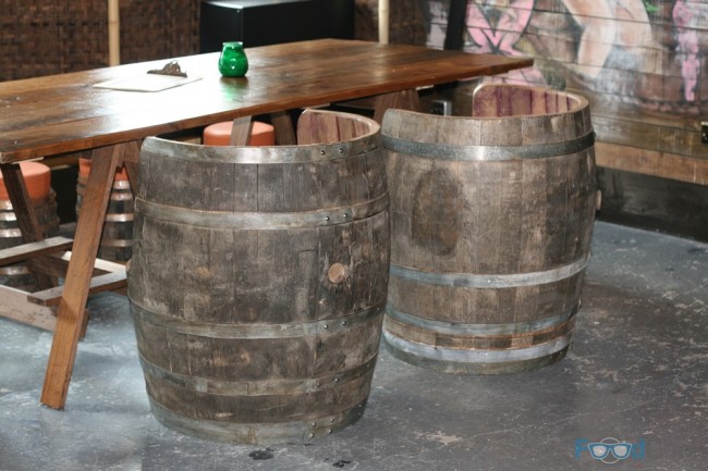 Liars Lounge Rum Barrel Seats