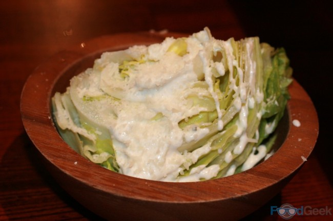 Lettuce Wedge with Garlic Mayo & Parmesan