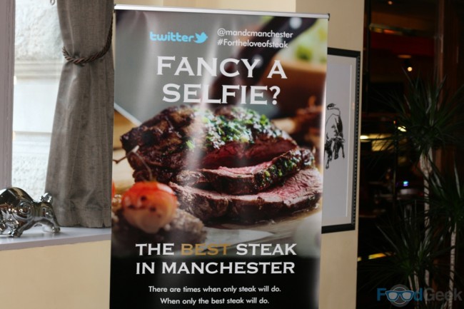 Best Steak In Manchester Sign