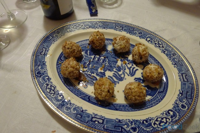 Goats Cheese & Walnut Balls with Membrillo