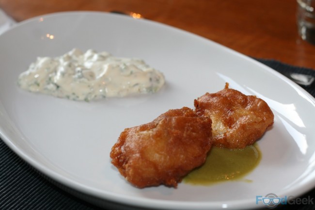 Beer Battered Cod Cheeks, Tartare Sauce