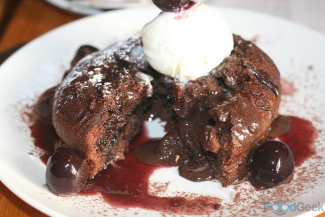 Molten Chocolate Cake Inside