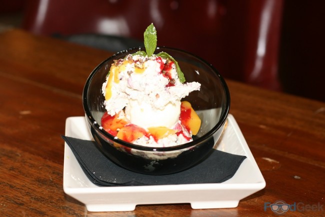 Peach Melba Mess