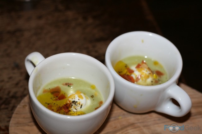 Chilled Pea Soup & Ricotta
