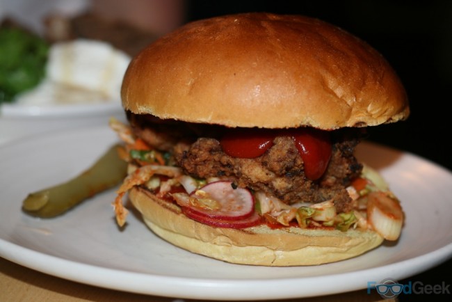 Korean Fried Chicken Burger