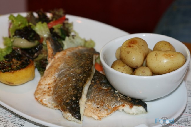 Sea Bass Fillets & Salt Baked New Potatoes