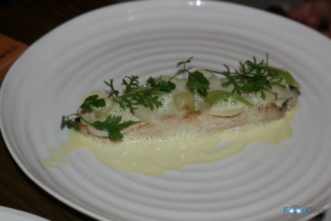 Cornish mackerel, kohlrabi, celery & amalfi lemon