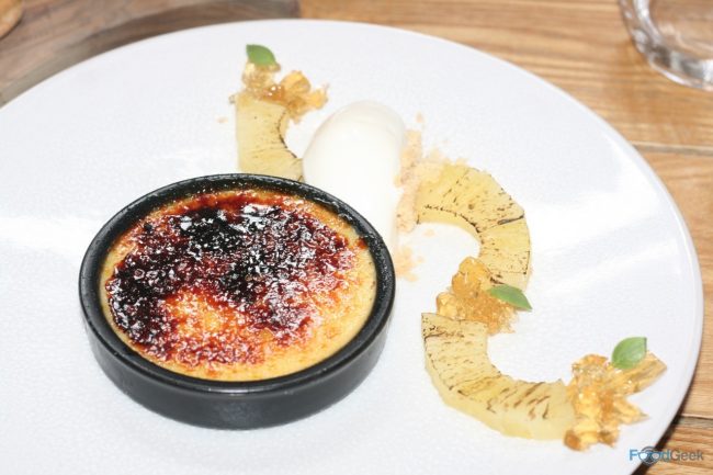 Pineapple Crème Brûlée, Anise & Rum