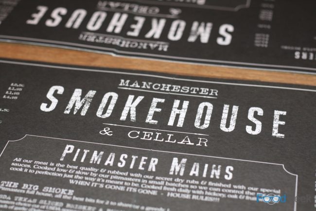 Smokehouse Menu