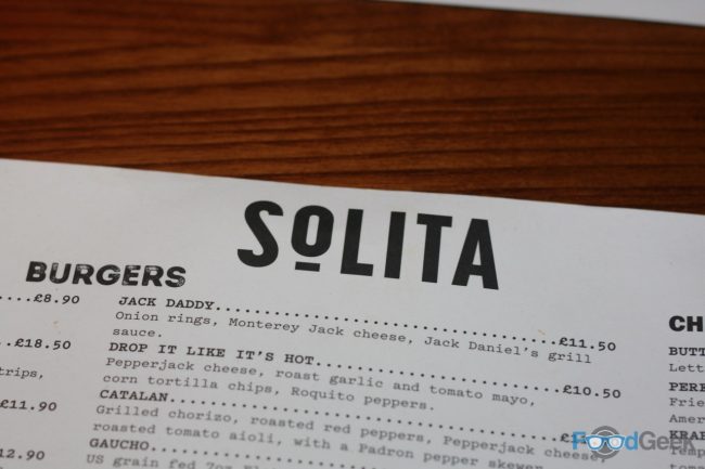 Solita Preston Menu