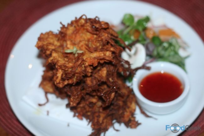 Vegetable & Red Onion Fritters